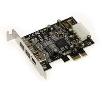 KALEA-INFORMATIQUE Tarjeta controladora PCI Express de Perfil bajo Firewire 800 y 400 IEEE1394A e IEEE1394B (PCIe x1) - 2+1 Salidas con chipset TI XIO2213BZAY