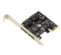 KALEA-INFORMATIQUE Tarjeta controladora PCI Express PCIe 2-SATA 3 con zócalos SATA internos y eSATA externos. Conjunto de Chips ASM1061