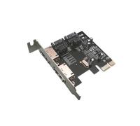 Kalea-INFORMATIQUE Tarjeta controladora PCI Express PCIe con Formato Low Profile 2 Puertos SATA o eSATA, con chipset ASM1061