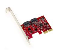 Kalea-INFORMATIQUE Tarjeta controladora PCI Express PCIe de 2 Puertos para Discos Duros SATA 6G - Hardware Raid 0/1 con chipset ASM1062R