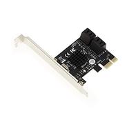 Kalea-INFORMATIQUE Tarjeta controladora PCI Express PCIe de 4 Puertos para Discos Duros SATA 3 6G con chipset Marvell 88SE9215. Soportes de Perfil Alto y bajo