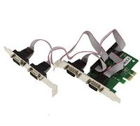 KALEA-INFORMATIQUE Tarjeta controladora PCI Express PCIe Serial RS232 de 4 Puertos con chipset ASIX AX99100. con Soportes de Perfil bajo y Alto