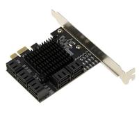 KALEA-INFORMATIQUE Tarjeta controladora PCIe 3.0 x1 con 10 Puertos para Discos Duros SATA 3.0 6G, chipset Dual JMB575