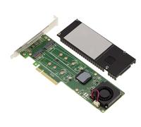 KALEA-INFORMATIQUE Tarjeta controladora PCIe 3.0 x8 para 2 SSD M.2 NVMe M Key HARWARE Raid 0 1 con chipset Marvell 88NR2241B0