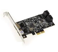 KALEA-INFORMATIQUE Tarjeta controladora PCIe 4 + 2 Puertos SATA y eSATA 6G con chipset Marvell 88SE9230 con Raid 0 1 10 Hyperduo