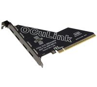 KALEA-INFORMATIQUE Tarjeta controladora PCIe Gen 4.0 x16 a 4 Puertos Oculink SFF-8612 SFF-8611 para Placa Base con Modo bifurcado