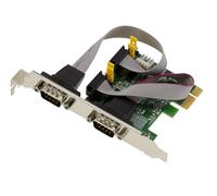 KALEA-INFORMATIQUE Tarjeta controladora PCIe Serial RS232 de 2 Puertos, con chipset POS Power on Serial 5V o 12V ASIX 99100, Soportes de Perfil bajo y Alto