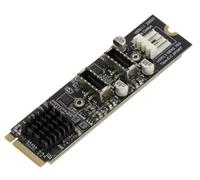 KALEA-INFORMATIQUE Tarjeta controladora USB en Formato M2 PCIe M Key 2 Puertos USB3.2 Gen 2x1 10G Tipo E con chipset ASM3142
