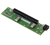 Kalea-Informatique Tarjeta de 2 Puertos MCIO 4i a PCIe Gen 5.0 x8 o x4 para deslocalizar un Puerto PCI Express, Conectores MCIO perpendiculares a la Ranura PCIe