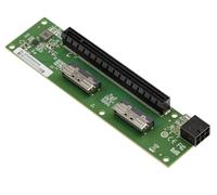 Kalea-Informatique Tarjeta de 2 Puertos MCIO 8i a PCIe Gen 5.0 x8 o x16 para deslocalizar un Puerto PCI Express, Conectores MCIO Paralelos a la Ranura PCIe