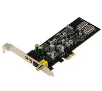 Kalea-Informatique - Tarjeta de sonido digital de alta fidelidad PCIe x1 CMedia CM108AH doble DAC y ADC con refuerzo de micrófono, PLL y regulador