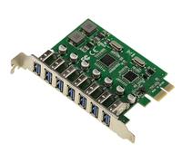 KALEA-INFORMATIQUE Tarjeta PCI Express PCIe autoalimentada de 7 Puertos USB 3.0 5G A con chipset NEC D720201 USB3 Dual