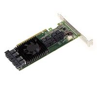KALEA-INFORMATIQUE Tarjeta PCIe 3.0 x16 para 8 SSD U.2 NVMe (U2 NGFF) u 8 Puertos PCIe x4. Tarjeta de conmutación multihost. Chipset PLX PEX 8749 de Alto y bajo Perfil.