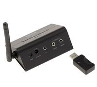 Kalea-Informatique - Transmisor de audio inalámbrico de 2,4 GHz, calidad DVD 48 Khz 16 bits, salidas de 4 canales y auriculares