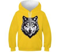 KaleidoKit Gatito Sudadera con capucha estampada 3D para niños y con, Estilo 2., 9-11 Años
