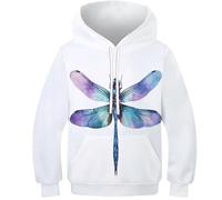 KaleidoKit Niños Adolescente Chica Niños Perros deslumbrantes Sudaderas con capucha Impresión 3D Vivid Gráfico Pullover con capucha para 6-16 años, Estilo 3, 13-15 años