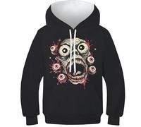 KaleidoKit - Sudadera de primavera para niño y niñas y niños con estampado 3D con bolsillo grande, estilo-6, 11-13 Años