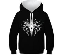 KaleidoKit Telaraña Sudaderas de Niño Camuflaje Impresión 3D Jersey Hoodie Niño Niños Y Niños, Style-3, 8-10 años