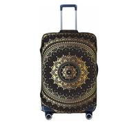 Kaleidoscope Mandala - Funda protectora para maleta, antiarañazos, protector de equipaje, 45,7 a 81,3 cm, adecuado para viajes, viajes de negocios, White, M