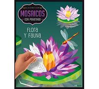 Kaleidoscopio. Mosaicos pegatinas adultos. Flora y fauna