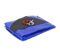 KALEMBAL Cobertor para piscina 4,2 m para piscina diámetro 3,60 m - Redondo - Red de drenaje - Azul - Resistente - Anti-UV - Ojales