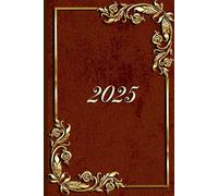 Kalender 2025 Zitate / Sprüche Wochenkalender Wochenplaner A5 - hochwertiges Taschenbuch: Stilvoll, elegant im Vintage-Stil in Leder-Optik und gold gestalteter Planer für Ihre Termine.