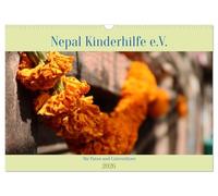 Kalender 2026 der Nepal Kinderhilfe e.V. (Wandkalender 2026 DIN A3 quer), CALVENDO Monatskalender: Nepals Dorfleben