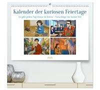 Kalender der kuriosen Feiertage (hochwertiger Premium Wandkalender 2026 DIN A2 quer), Kunstdruck in Hochglanz: Entdecke die charmanteste Art, ungewöhnliche Tage zu feiern