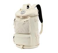 Kalesi Mochila impermeable de 4 vías para gimnasio, con compartimento para zapatos, para viajes, deportes, senderismo, laptop, Sea Salt White, XL, Mochilas de lona