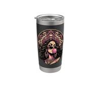 Kali Bubblegum Hindú Mitología Diosa Gótico Baddie Vaso térmico de acero inoxidable de doble pared