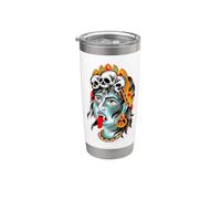 Kali Diosa de la Destrucción Oscuridad Muerte Renacimiento Vaso térmico de acero inoxidable de doble pared