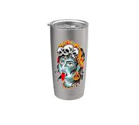 Kali Diosa de la Destrucción Oscuridad Muerte Renacimiento Vaso térmico de acero inoxidable de doble pared