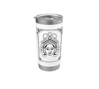 Kali Goddess Deity Indian Hinduism Yoga Design Vaso térmico de acero inoxidable de doble pared