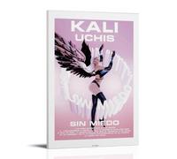 Kali Uchis - Sin Miedo Lienzo Póster Decoración Pintura Sala de Estar Póster Niña Dormitorio Pintura Arte de Pared Pintura Moderno Hogar Boy Decoración de Habitación Pintura de Impresión 40 x 60 cm