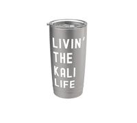 Kali viviendo la vida de Kali Nombre Divertido Vaso térmico de acero inoxidable de doble pared