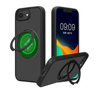 kalibri Carcasa Compatible con Apple iPhone 17e / iPhone 16e Funda - Funda Antigolpes con Anillo de Dedo 360 Grados de Soporte - con Bordes Elevados - Compatible con MagSafe