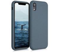 kalibri Carcasa Compatible con Apple iPhone XR - Funda de TPU y Trigo Natural ecológico - Pizarra Oscura