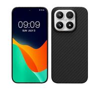 kalibri Carcasa Compatible con Xiaomi 17 - Funda Protectora de aramida para móvil - Cover Negro Mate