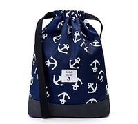KALIDI Mochila Cuerda Unisex con Bolsas Zapatos para Deporte Gimnasio Senderismo Bicicleta Nadar (Ancla)