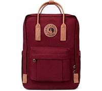 KALIDI- Mochila Unisex de Estudiante, Mochila Escolar del Ordenador Portátil 15 Pulgadas,Bolso Portátil Resistente Vintage, Tinto