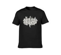 KALIKADUO Atlas Graffiti Doppelseitiges Graffiti Unisex 100% Cotton Short-Sleeve T-Shirts Black XL