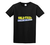 KALIKADUO Bill Ted Face The Music Logo Unisex 100% Cotton Short-Sleeve T-Shirts Black L