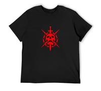 KALIKADUO Destiny Raid Unisex 100% Cotton Short-Sleeve T-Shirts Black S