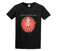 KALIKADUO Earth Wind & Fire Album Art Unisex 100% Cotton Short-Sleeve T-Shirts Black M