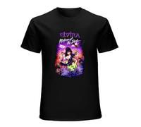 KALIKADUO Elvira Mistress of The Dark Unisex 100% Cotton Short-Sleeve T-Shirts Black S