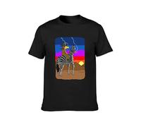 KALIKADUO Freddie Gibbs and Madlib Bandana Flat Tummy Tea Unisex 100% Cotton Short-Sleeve T-Shirts Black XXL