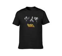 KALIKADUO Jackie Brown V1 Quentin Tarantino Movie Poster 1997 Unisex 100% Cotton Short-Sleeve T-Shirts Black XXXL