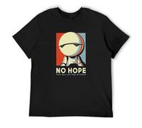 KALIKADUO No Hope Marvin The Hitchhikers Guide To The Galaxy Unisex 100% Cotton Short-Sleeve T-Shirts Black S