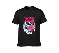 KALIKADUO Nuclear Assault Handle Care Trash Metal Unisex 100% Cotton Short-Sleeve T-Shirts Black XXXL