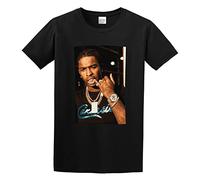KALIKADUO Pop Smoke Rapper Unisex 100% Cotton Short-Sleeve T-Shirts Black XXXL